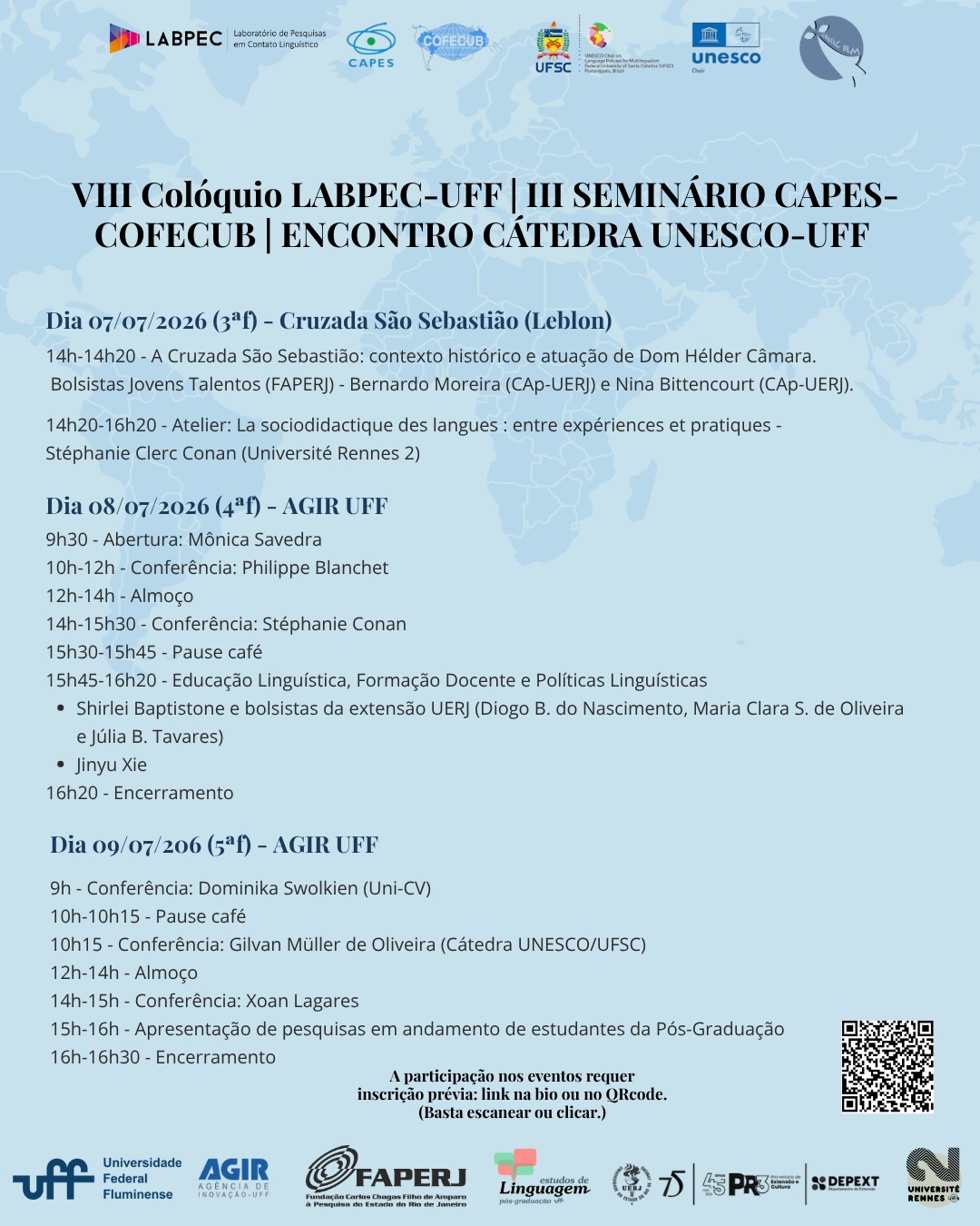 VIII Colóquio LABPEC-UFF | III Seminário CAPES-COFECUB | Encontro Cátedra UNESCO-UFF